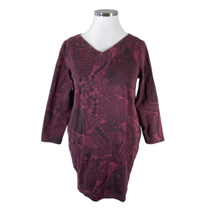 Unisex Marimekko - Tricot dress, size 42 - Wine red (1)