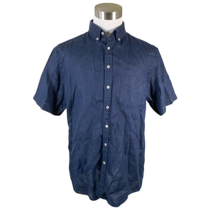 Unisex Fynch-Hatton - Collared shirt, size XL - Blue