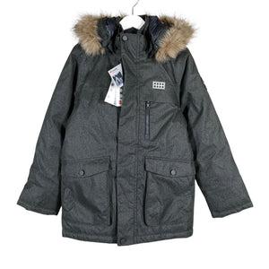 Unisex Lego - Winter jacket, size 128 - 134 - Gray (1)