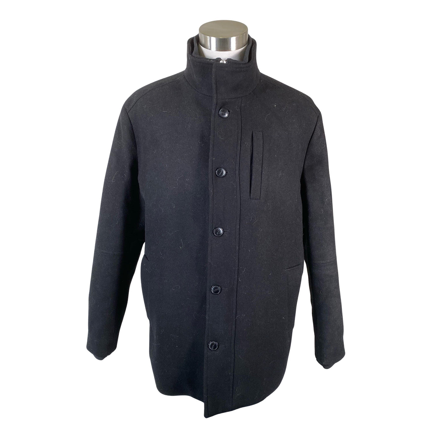 Unisex Jack & Jones - Wool coat, size XS - Black (1)