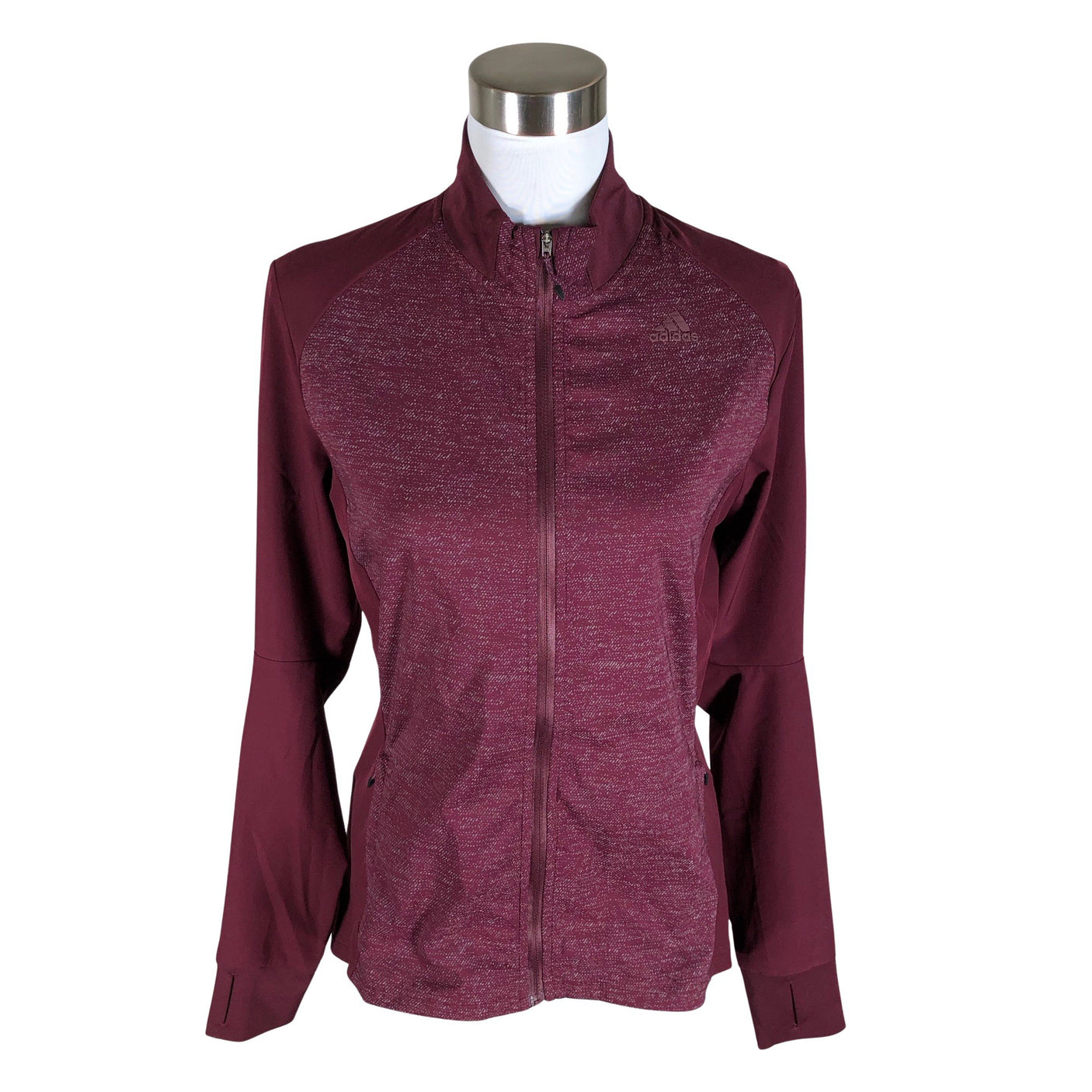 Unisex Adidas - Sports jacket, size 38 - Wine red (1)