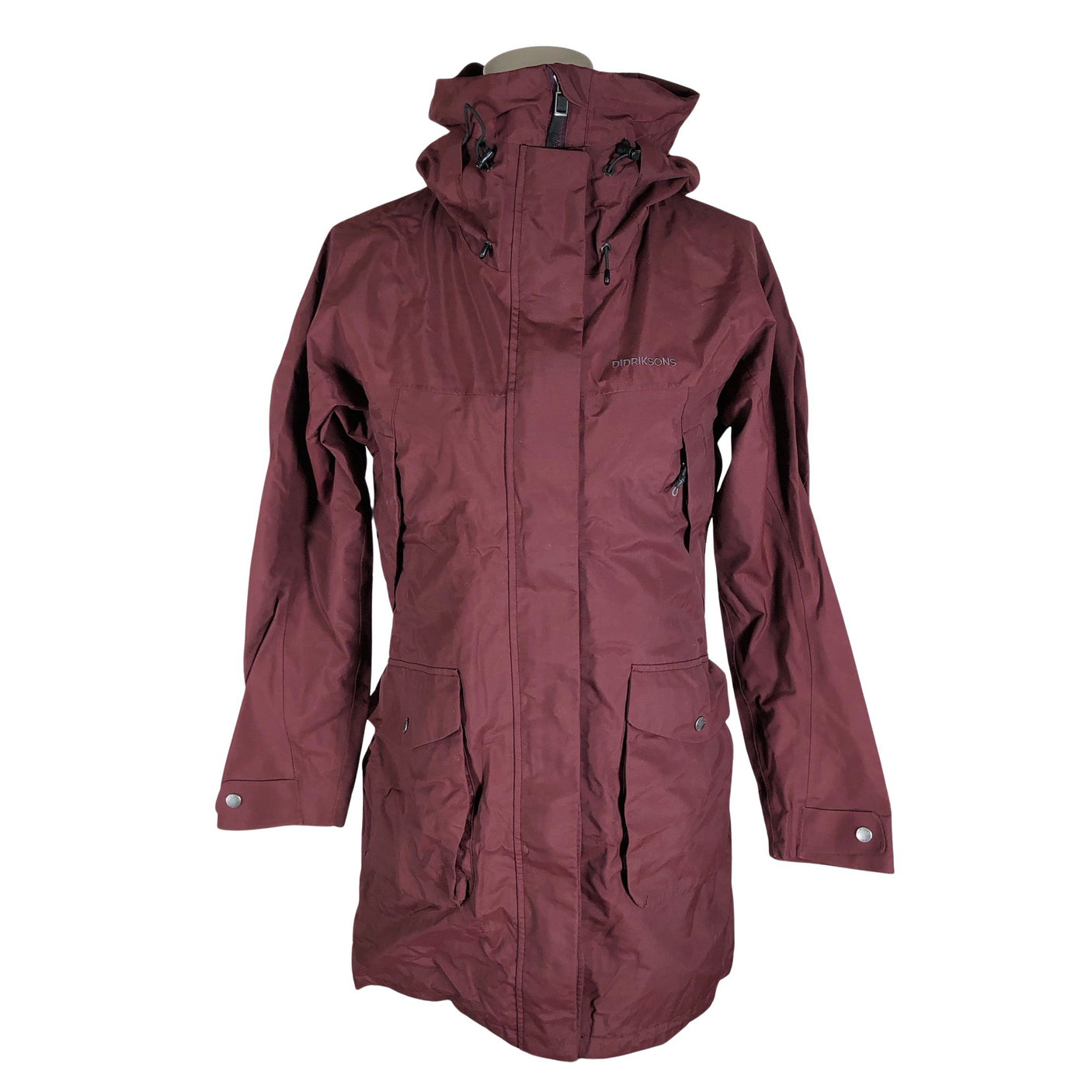 Unisex Didriksons - Outdoor jacket, size 38 - Wine red (1)