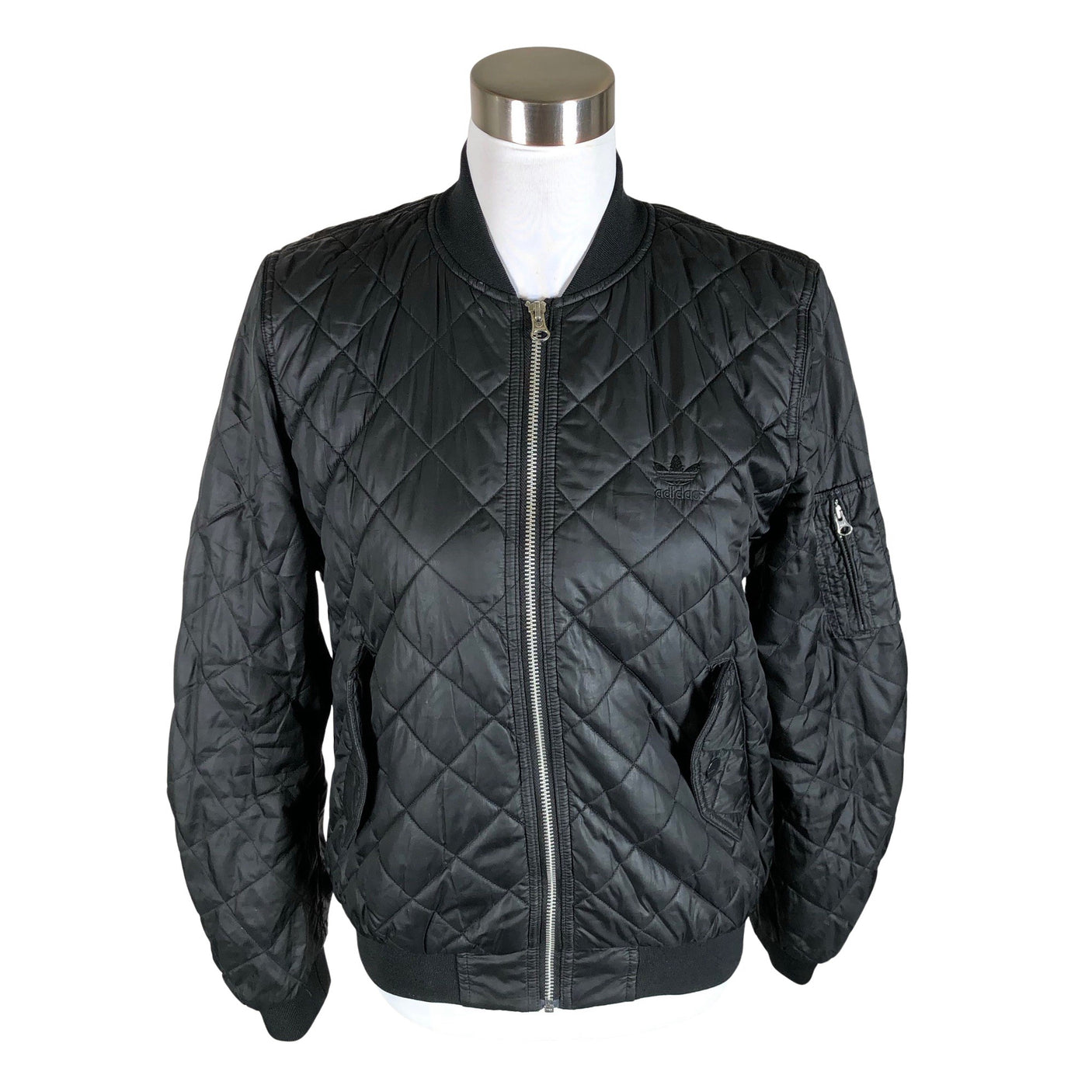 Unisex Adidas - Quilted jacket, size 36 - Black (1)