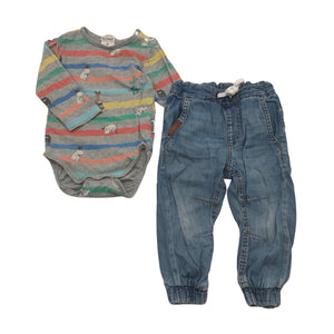 Unisex Martinex - Body, size 74 - 80 - Gray (1)