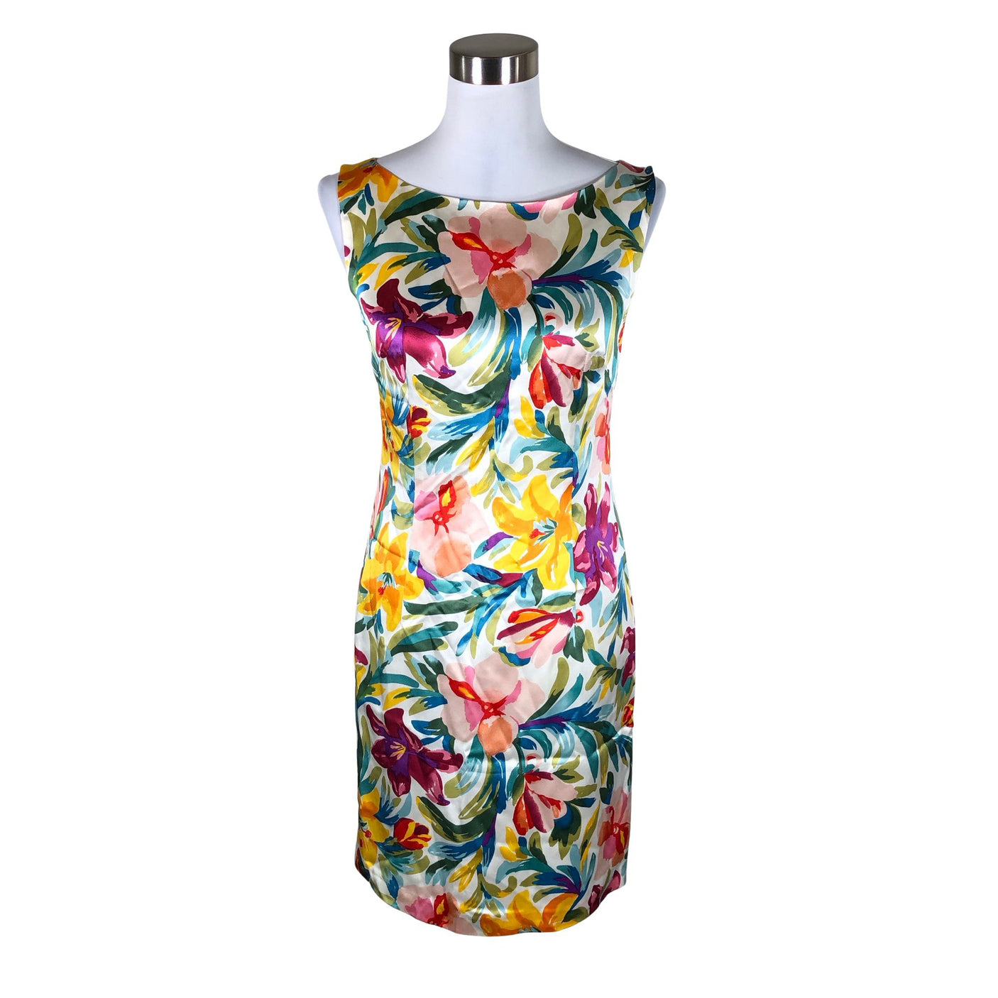 Unisex Laura - Schiffon dress, size 36 - White (1)