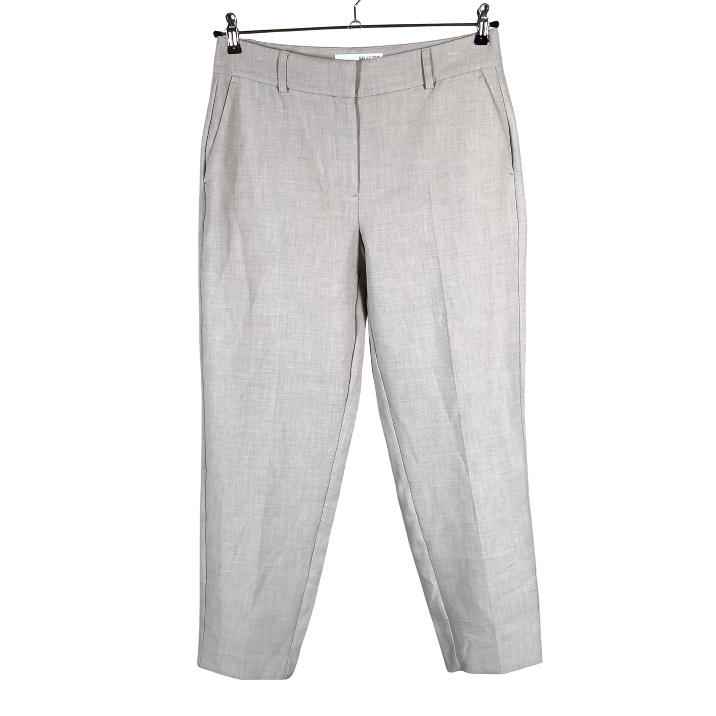 Unisex Selected - Straight leg trousers, size 38 - Beige (1)