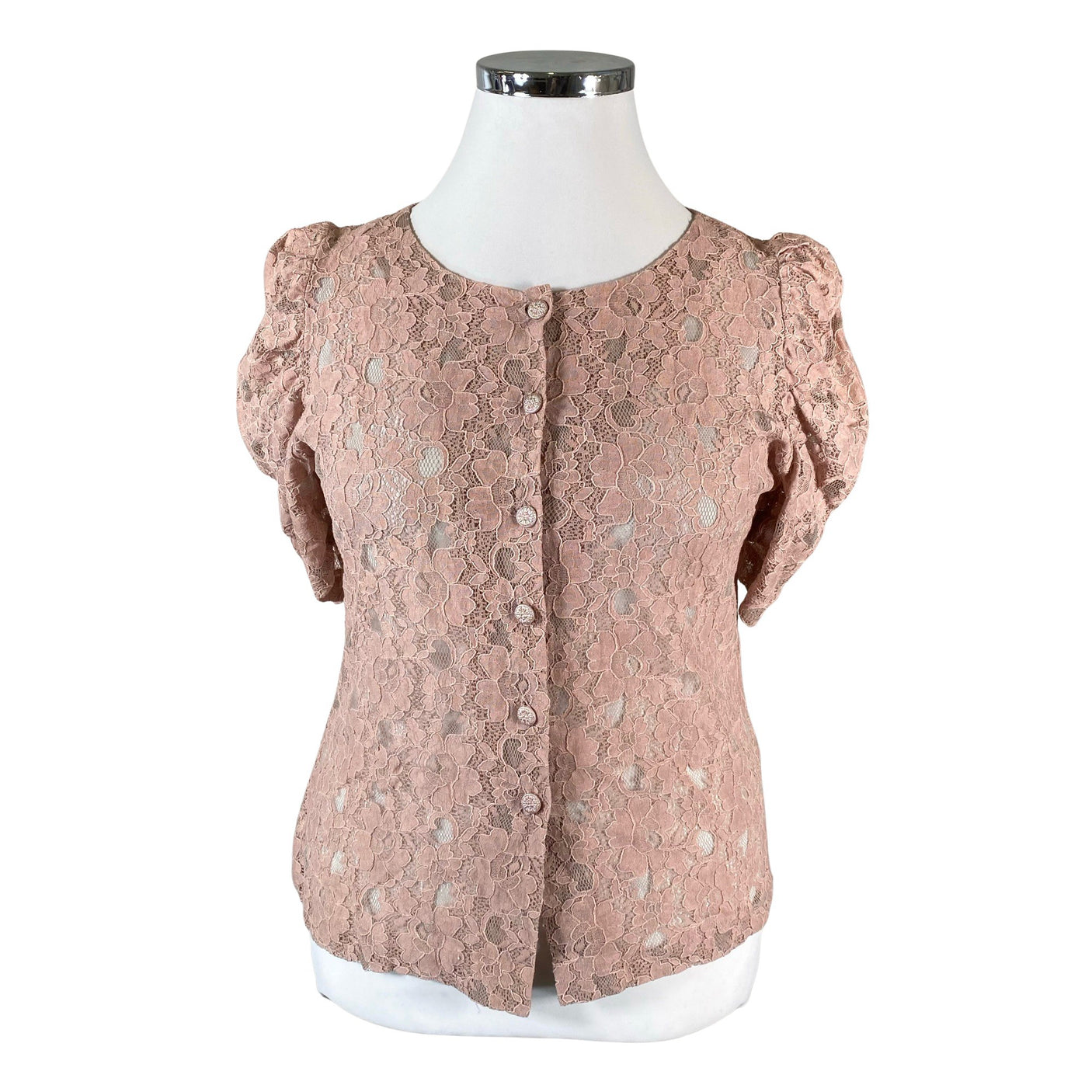 Unisex Vie Ta Vie - Short-sleeved blouse, size 42 - Light pink (1)