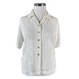 Unisex Duo - Short-sleeved blouse, size 40 - White ()