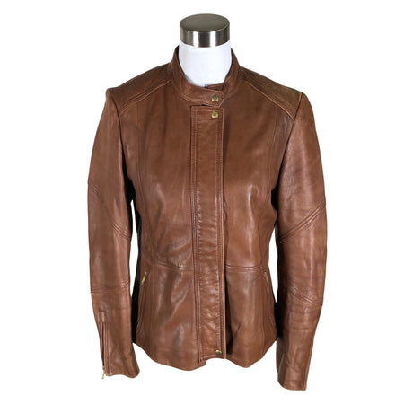 Unisex Noom - Leather jacket, size 40 - Brown ()