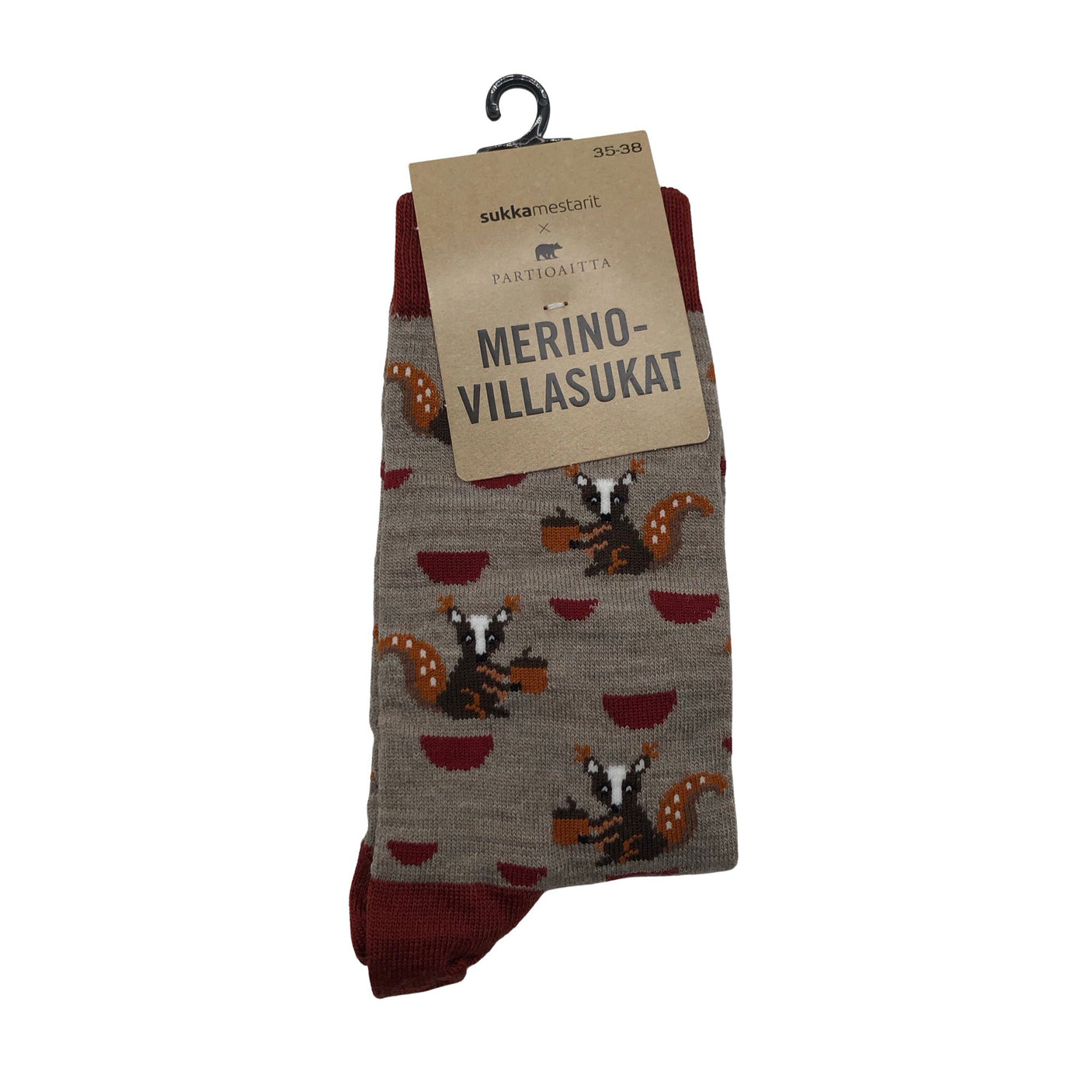 Unisex Sukkamestarit - Socks, size 36 - Wine red (1)