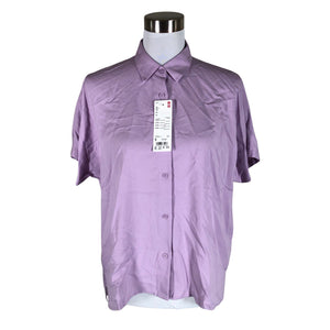 Unisex Uniqlo - Short-sleeved blouse, size 36 - Violet (1)