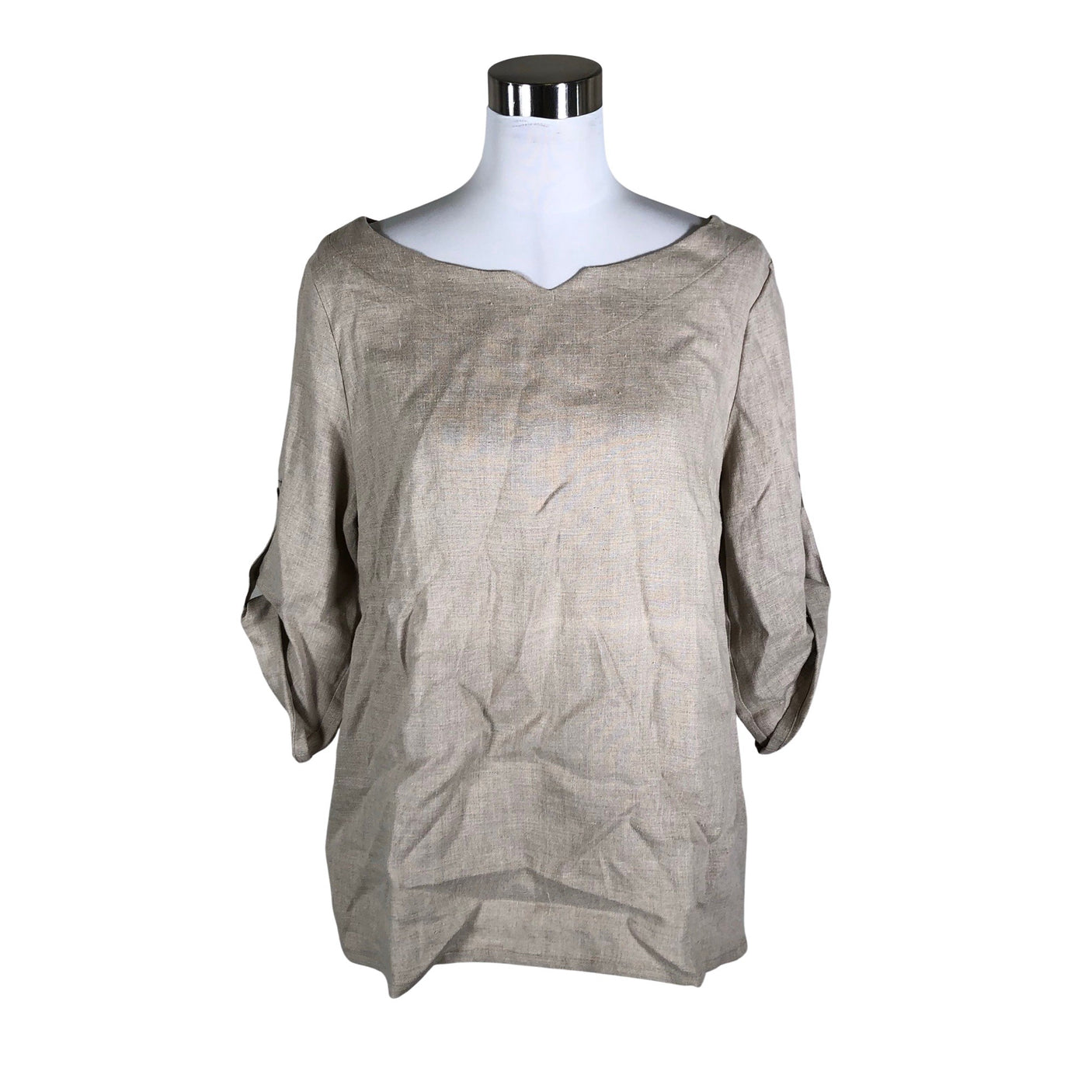 Unisex Bypias - Short-sleeved blouse, size 36 - Beige (1)