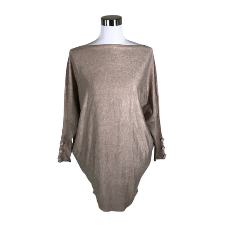 Unisex Free Quent - Knit tunic, size 38 - Beige ()