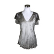 Unisex Bohemiana - Short-sleeved blouse, size 36 - Brown ()