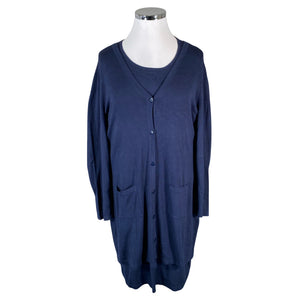 Unisex Peter Hahn - Knit dress, size 48 - Blue (1)