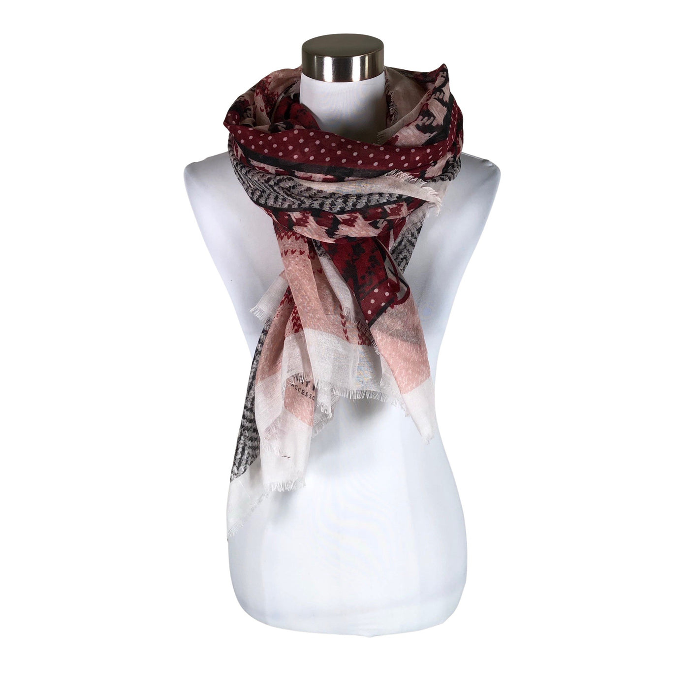 Unisex Gerry Weber - Scarf, size Maxi - Wine red (1)