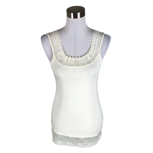 Unisex Cream - Tricot tank top, size 36 - Natural white (1)