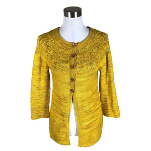 Unisex Handmade - Cardigan, size 36 - Yellow (1)