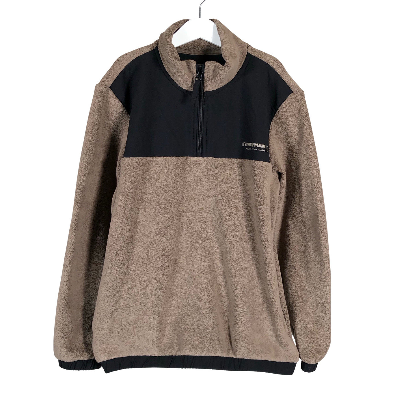 Unisex POMPdeLUX - Fleece shirt, size 146 - 152 - Brown (1)