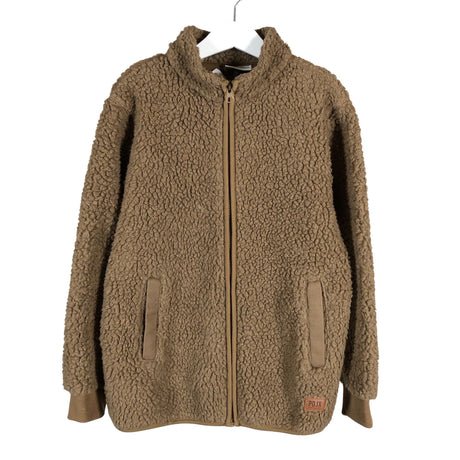 Unisex POMPdeLUX - Fleece jacket, size 134 - 140 - Brown ()