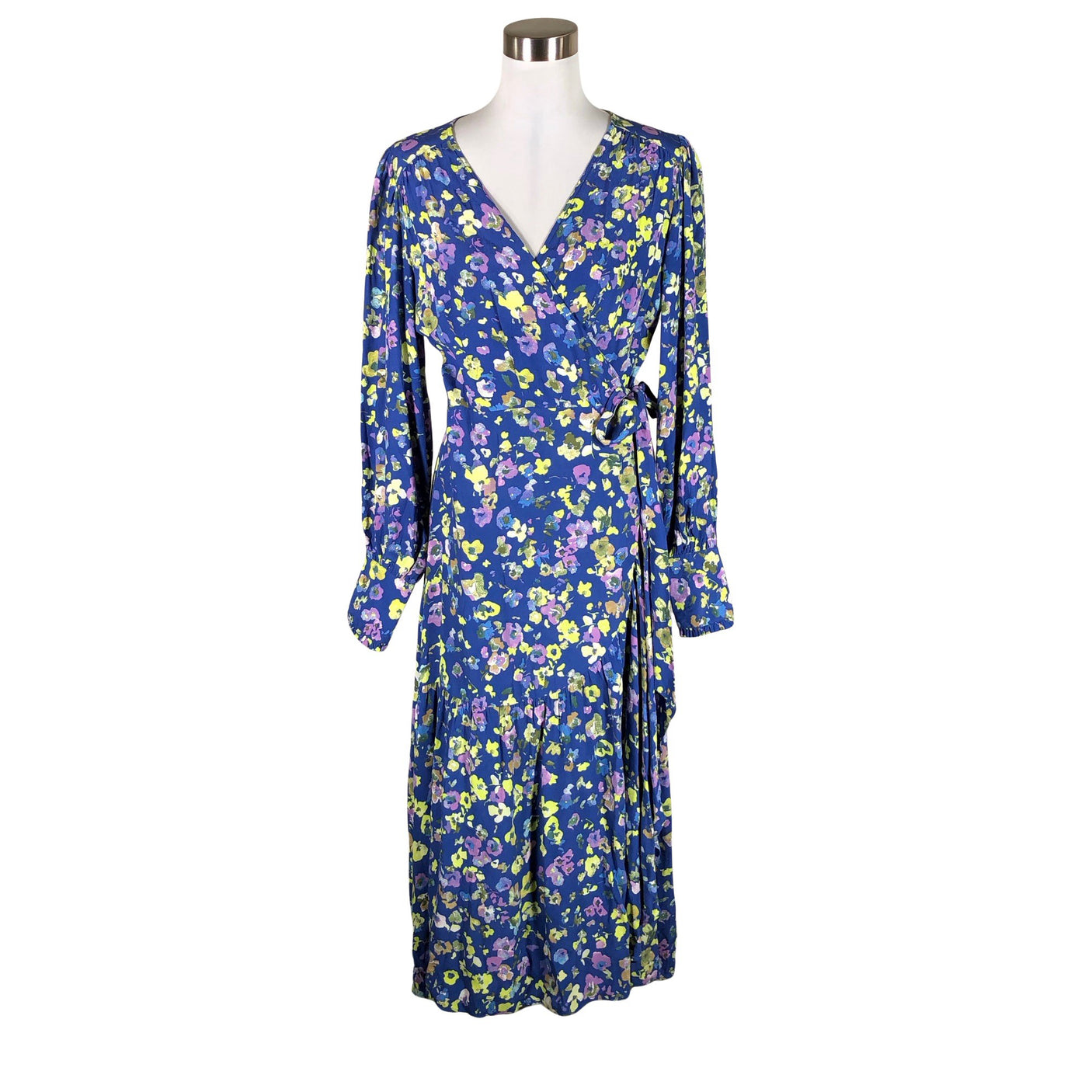 Unisex Y.A.S - Schiffon dress, size 36 - Blue (1)