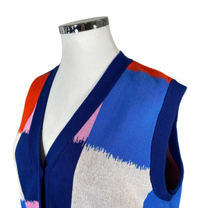 Unisex Marimekko - Knit vest, size 44 - Blue (3)