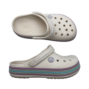 Unisex Crocs - Slip-on shoes, size 30 - Natural white (1)