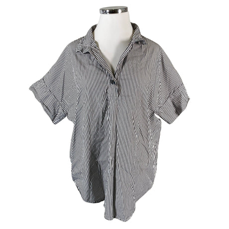 Unisex Ril's - Short-sleeved blouse, size 44 - Black ()