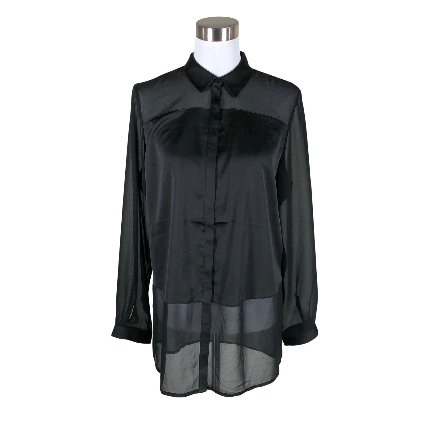 Unisex Comma - Schiffon tunic, size 40 - Black (1)