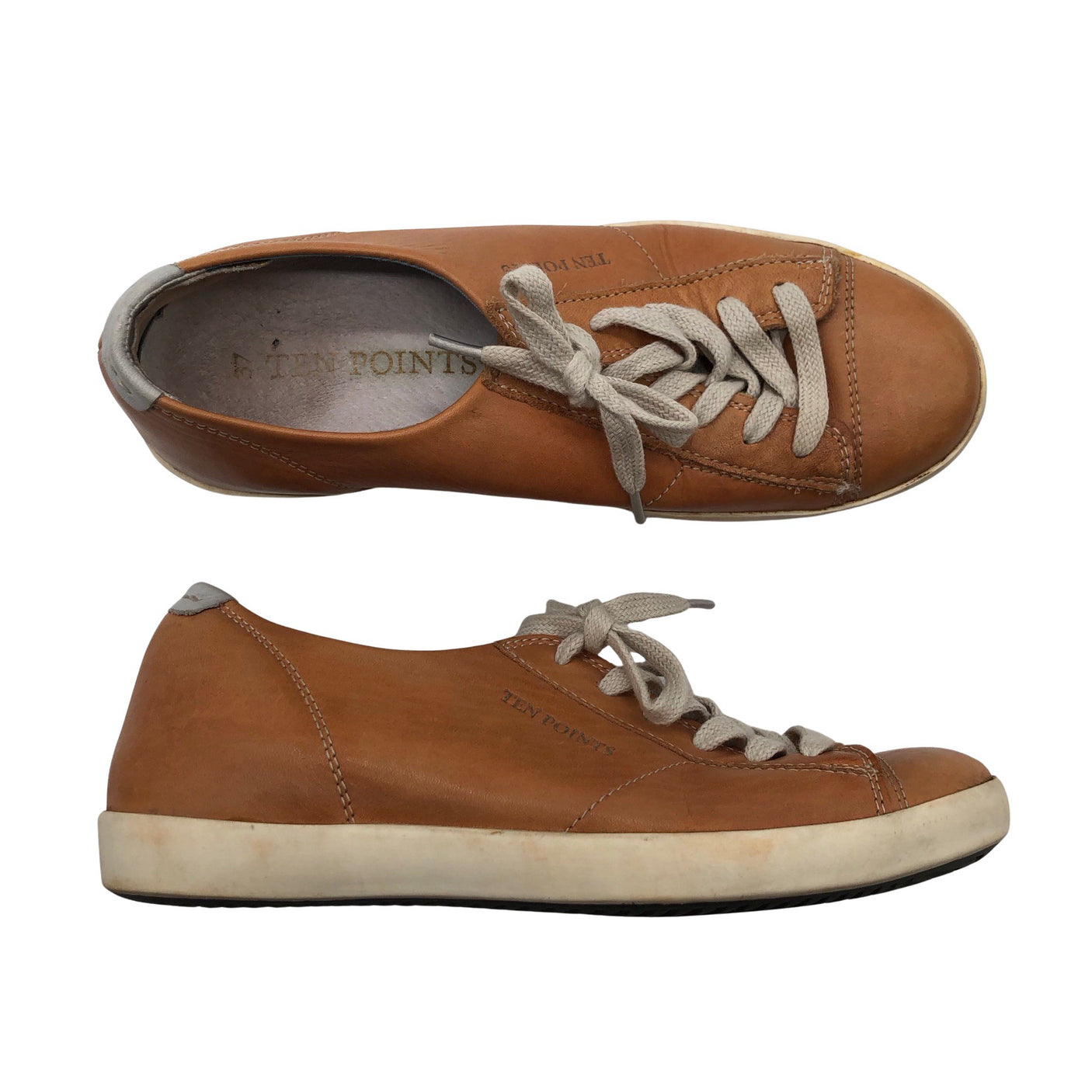 Unisex Ten Points - Casual sneakers, size 37 - Brown (1)