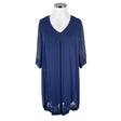 Unisex Sheego - Schiffon dress, size 46 - Blue ()