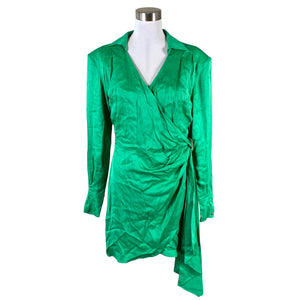 Unisex Karen Millen - Schiffon dress, size 38 - Green (1)