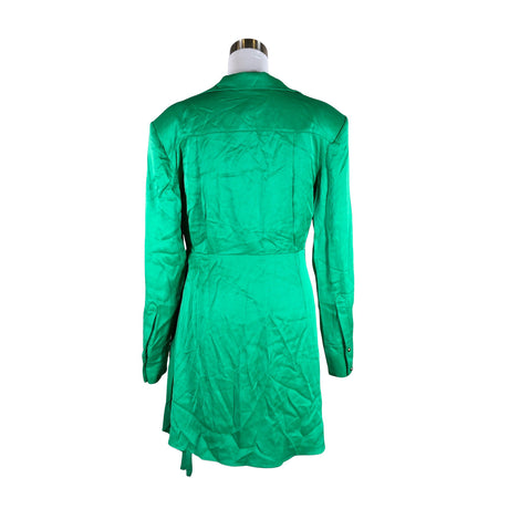 Unisex Karen Millen - Schiffon dress, size 38 - Green (2)