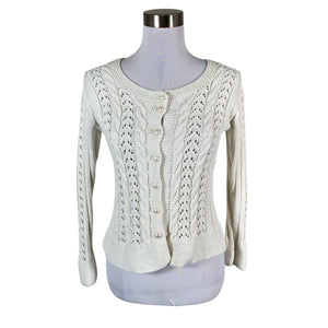 Unisex Handmade - Cardigan, size 34 - Natural white (1)