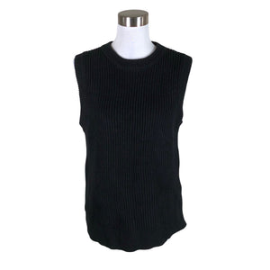 Unisex Selected - Knit vest, size 40 - Black (1)