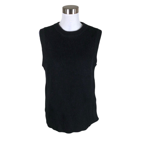 Unisex Selected - Knit vest, size 40 - Black ()
