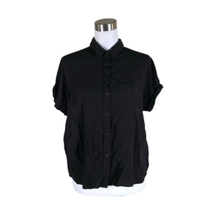 Unisex Samsoe&Samsoe - Short-sleeved blouse, size 40 - Black (1)