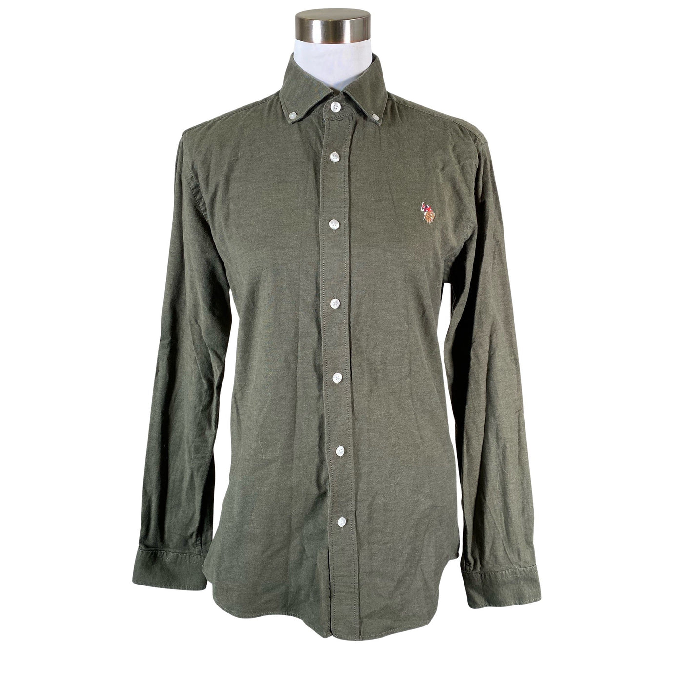Unisex U.S. Polo Assn. - Collared shirt, size 38 - Green (1)