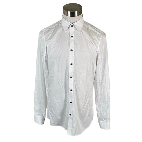Unisex Olymp - Collared shirt, size L - White ()