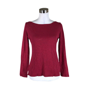 Unisex Marc O'Polo - Tricot shirt, size 36 - Wine red (1)