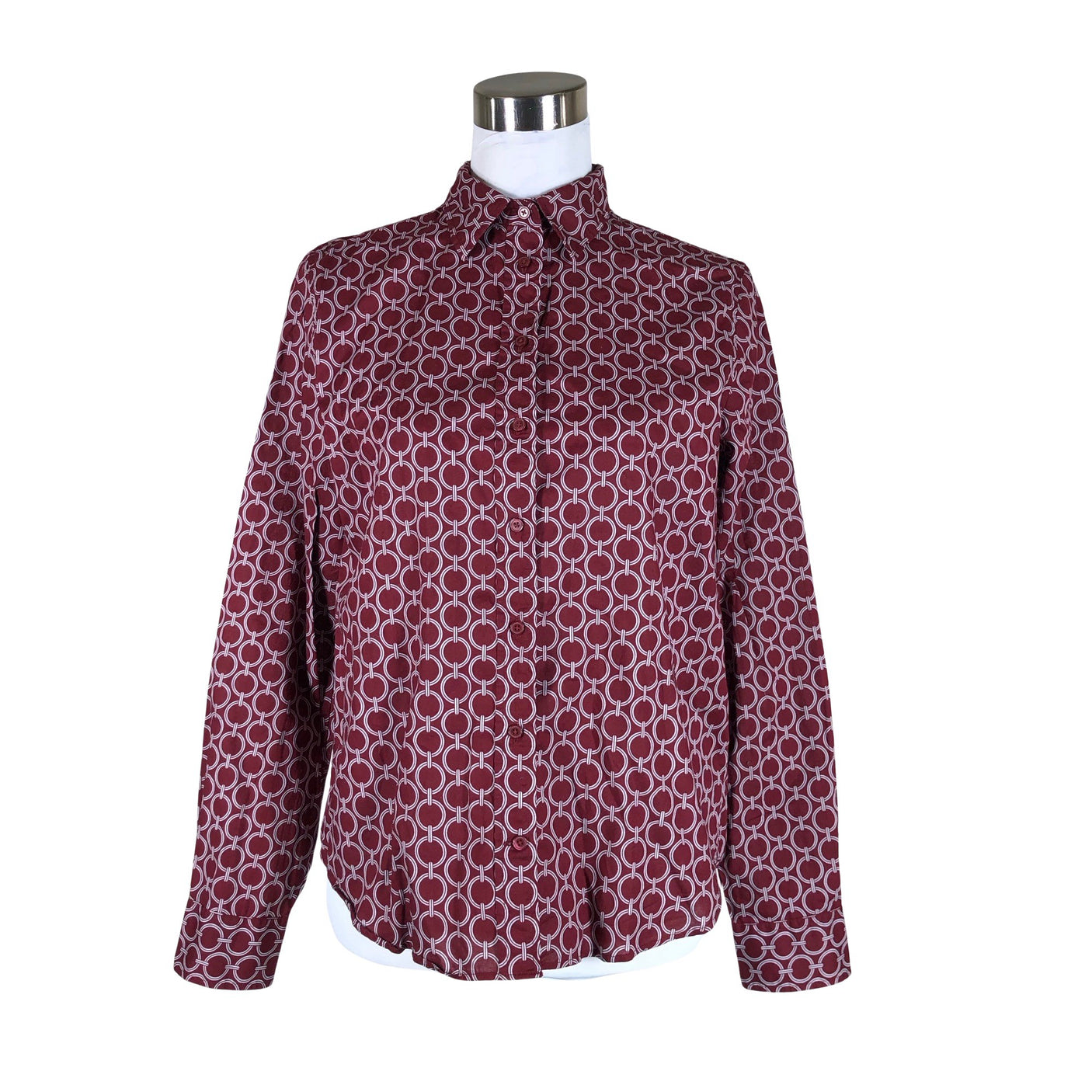 Unisex Gant - Collared shirt, size 38 - Wine red (1)