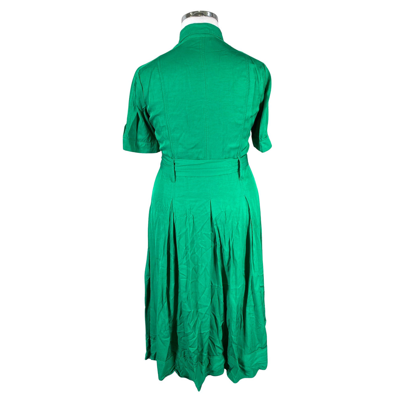 Unisex Karen Millen - Schiffon dress, size 42 - Green (2)