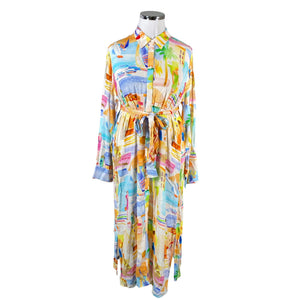 Unisex Gerry Weber - Schiffon dress, size 42 - Blue (1)