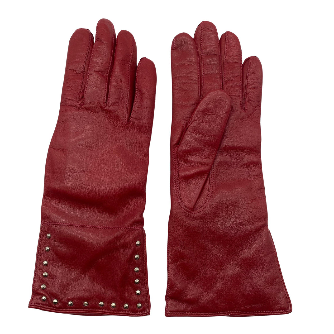 Unisex Sauso - Leather gloves, size No size - Red (1)
