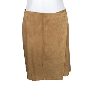 Unisex Gustav - Leather skirt, size 38 - Beige (1)