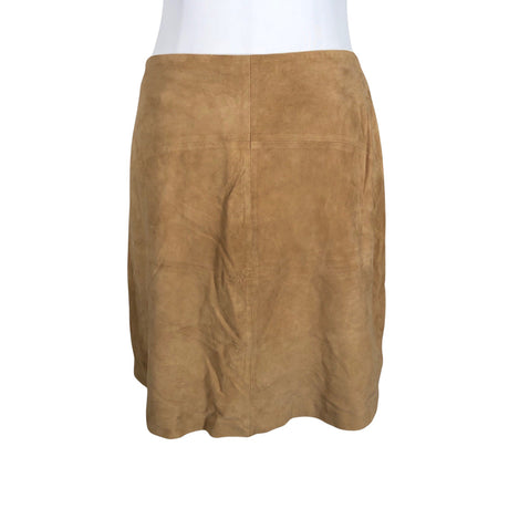 Unisex Gustav - Leather skirt, size 38 - Beige (2)