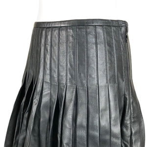 Unisex Polo Ralph Lauren - Leather skirt, size 36 - Black (3)