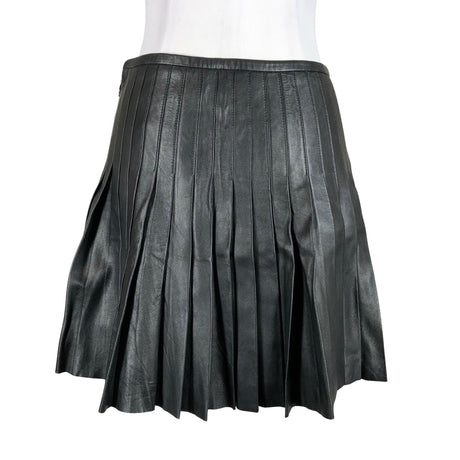Unisex Polo Ralph Lauren - Leather skirt, size 36 - Black (2)