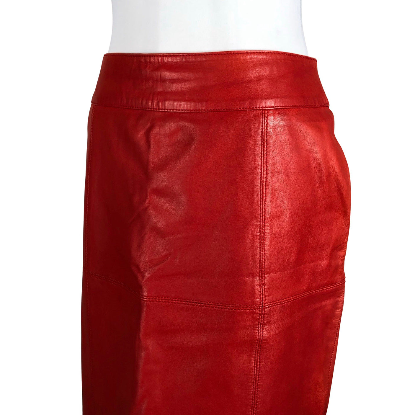 Unisex Andiata - Leather skirt, size 36 - Red (3)
