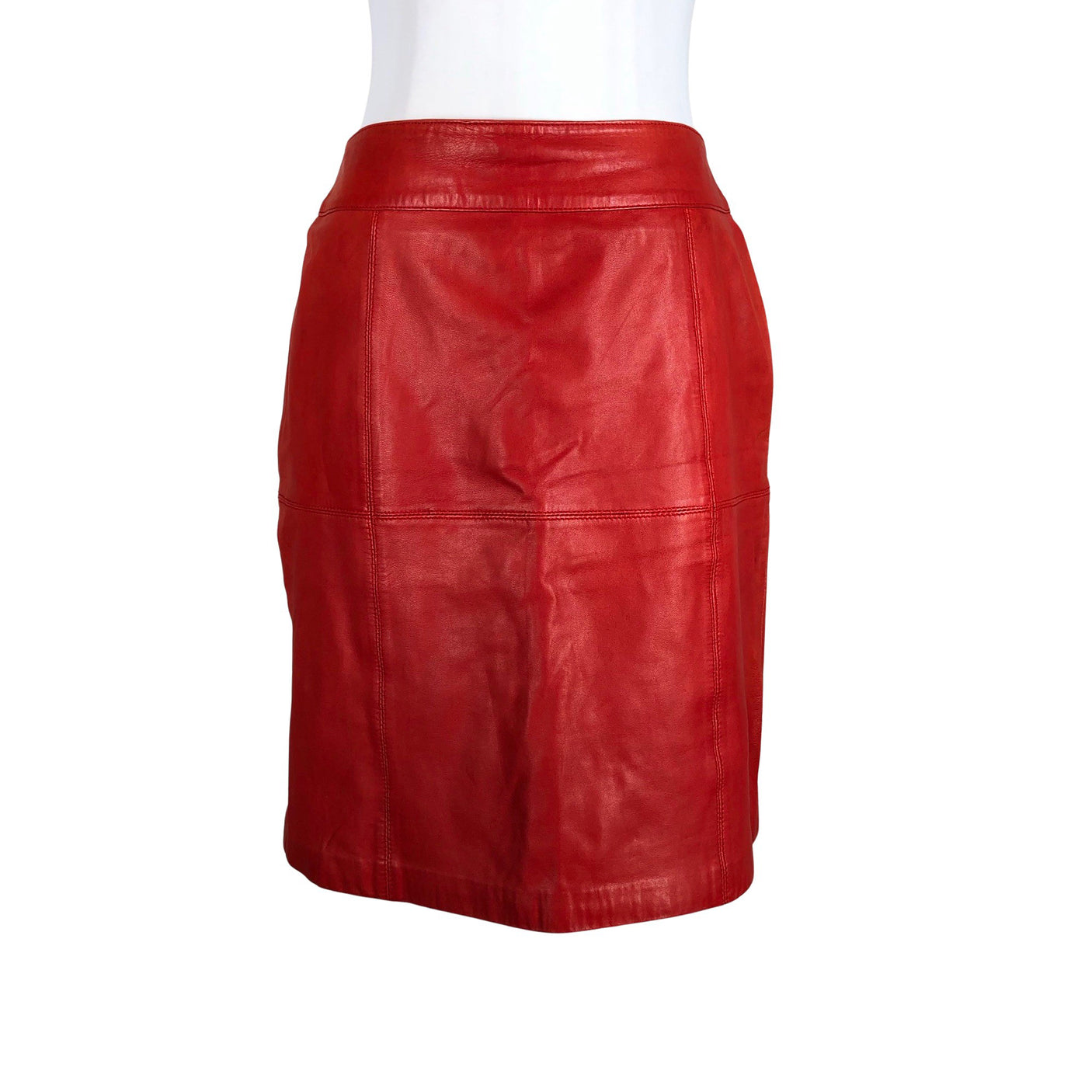 Unisex Andiata - Leather skirt, size 36 - Red (1)